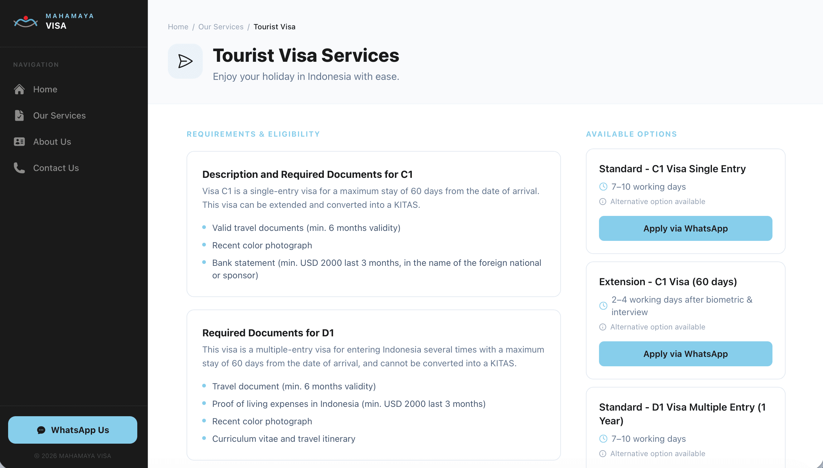 maha maya visa preview
