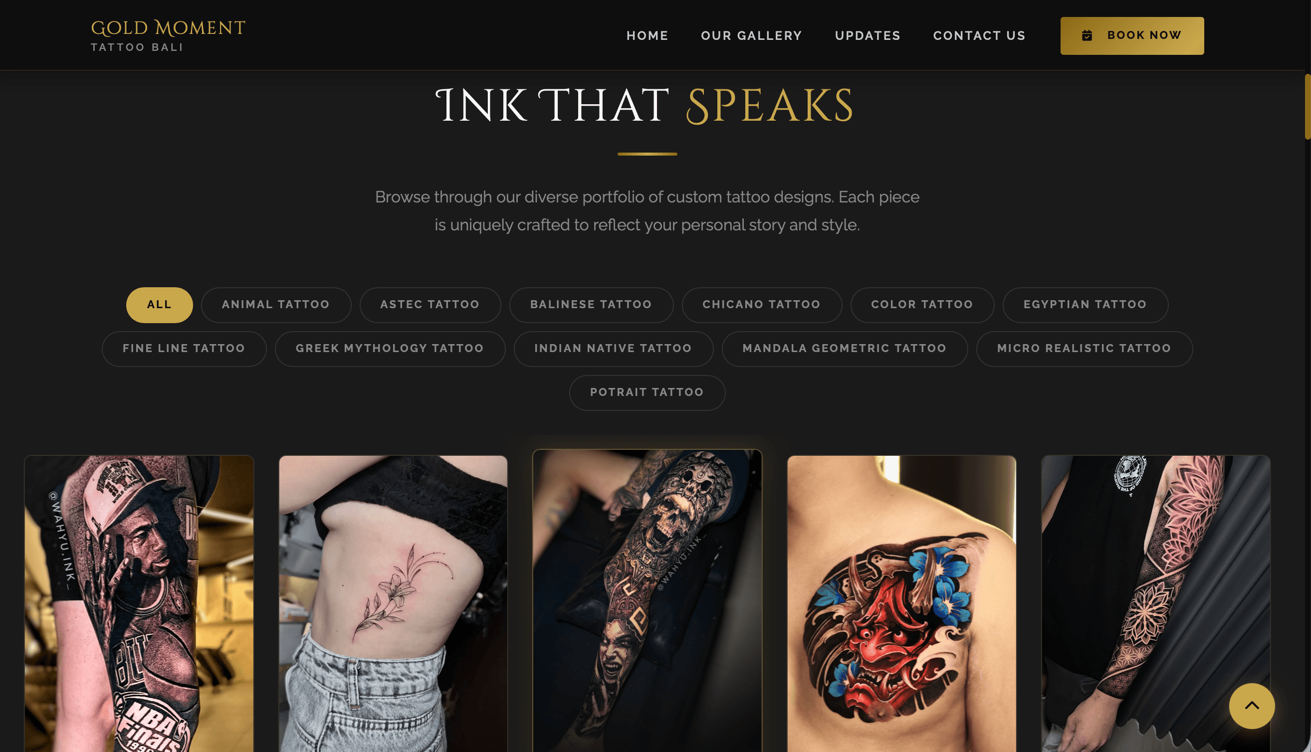 gold moment tattoo studio preview