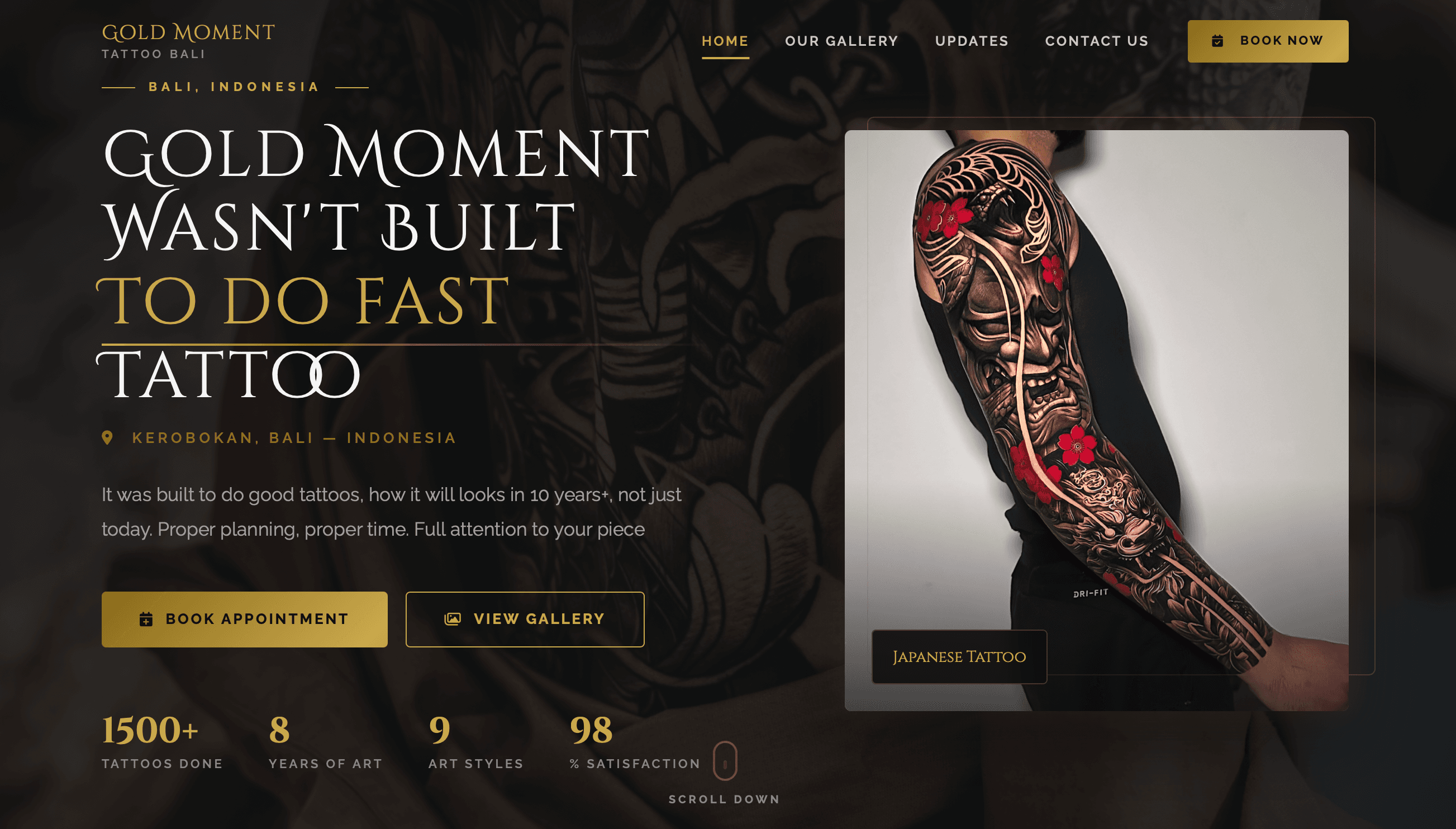 gold moment tattoo studio preview